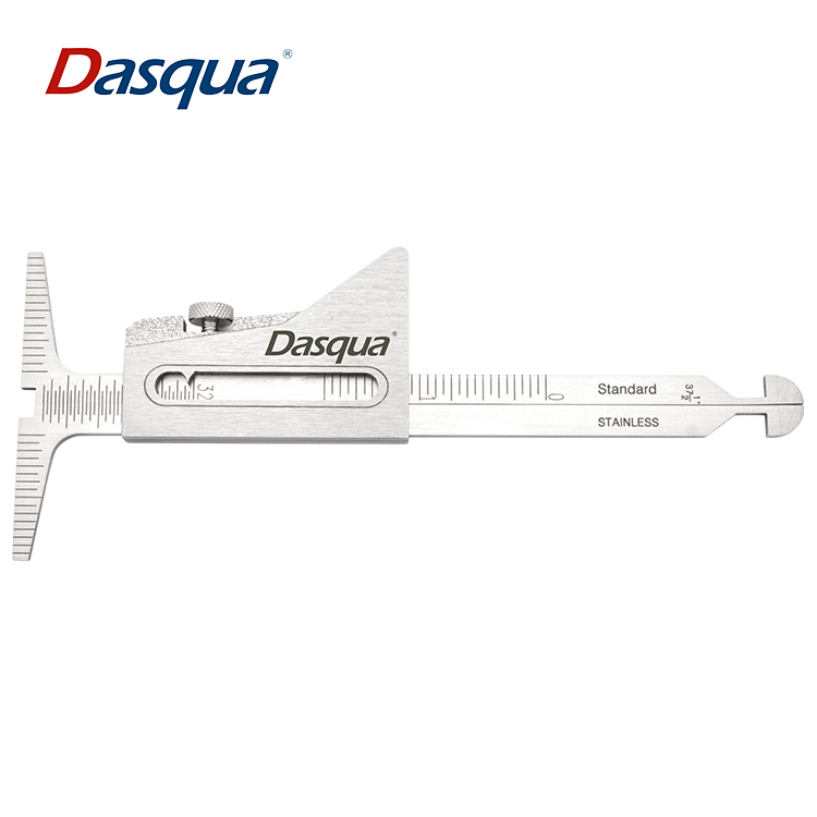 Calibru liniar sudura Dasqua 0–35mm, gradatie 1mm, precizie +/-0,5mm, otel inoxidabil [1]