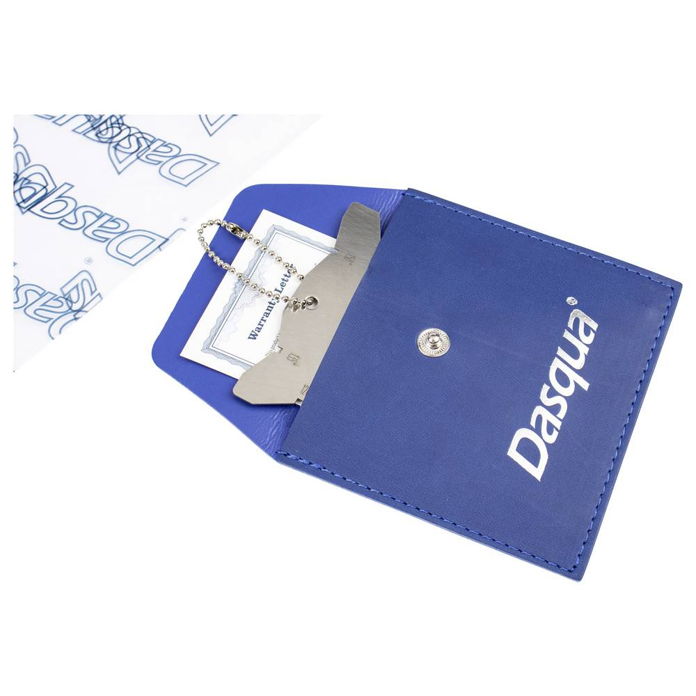 Sabon universal pentru verificarea burghielor Dasqua 60°–160°, grosime 1,0mm, precizie +/-0.5° inox [4]