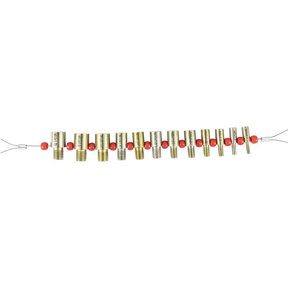 Set 12 piese pentru verificare filet metric M4–M12 Dasqua, suruburi si piulite, otel zincat [2]