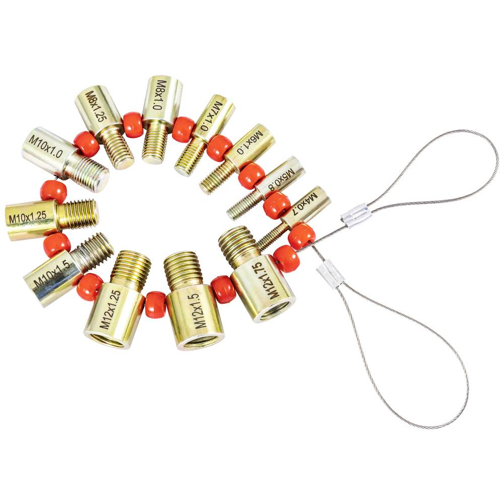 Set 26 piese pentru verificare filet metric M4–M12 si inch 6–20 Dasqua, suruburi si piulite, otel zincat [3]