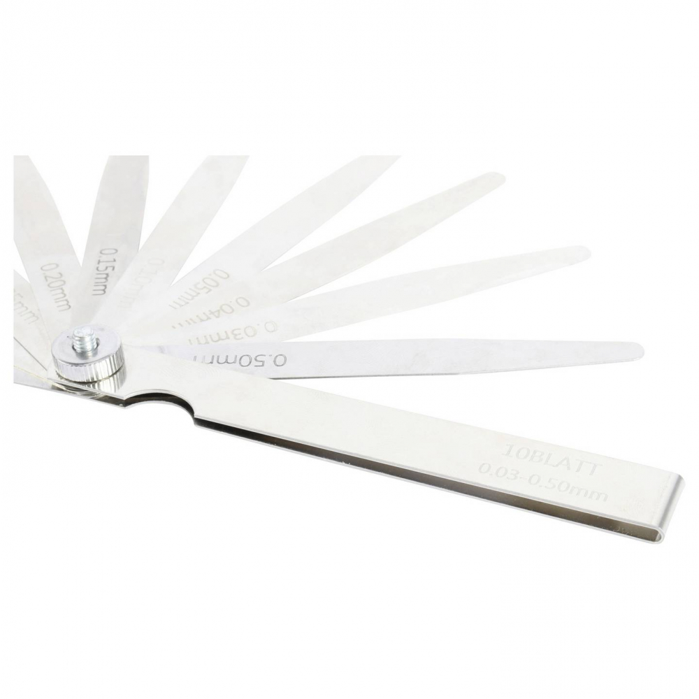 Set 17 lere de grosime Dasqua 0,02–1,00 mm, lungime 100mm, otel inoxidabil [5]