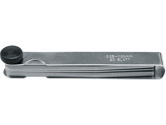Set 20 lere din otel inoxidabil pentru atelier, domeniu grosimi 0,05-1,00 mm [1]