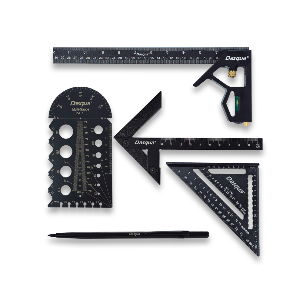 Set 5 instrumente de masura, verificare si trasare Dasqua, universale, in cutie [2]