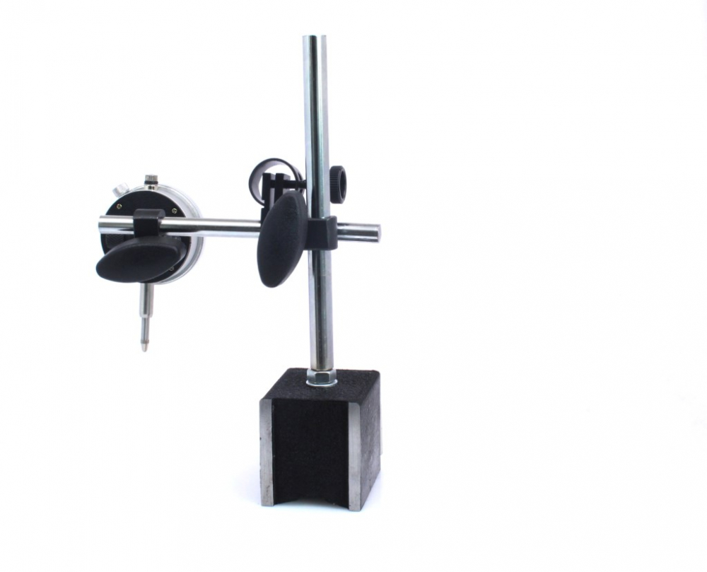 Set ceas comparator 0-10mm cu suport magnetic SATRA, baza V, reglaj fin, 60kgf [4]