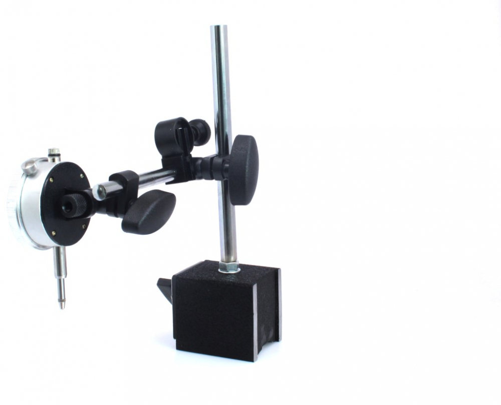 Set ceas comparator 0-10mm cu suport magnetic SATRA, baza V, reglaj fin, 60kgf [3]