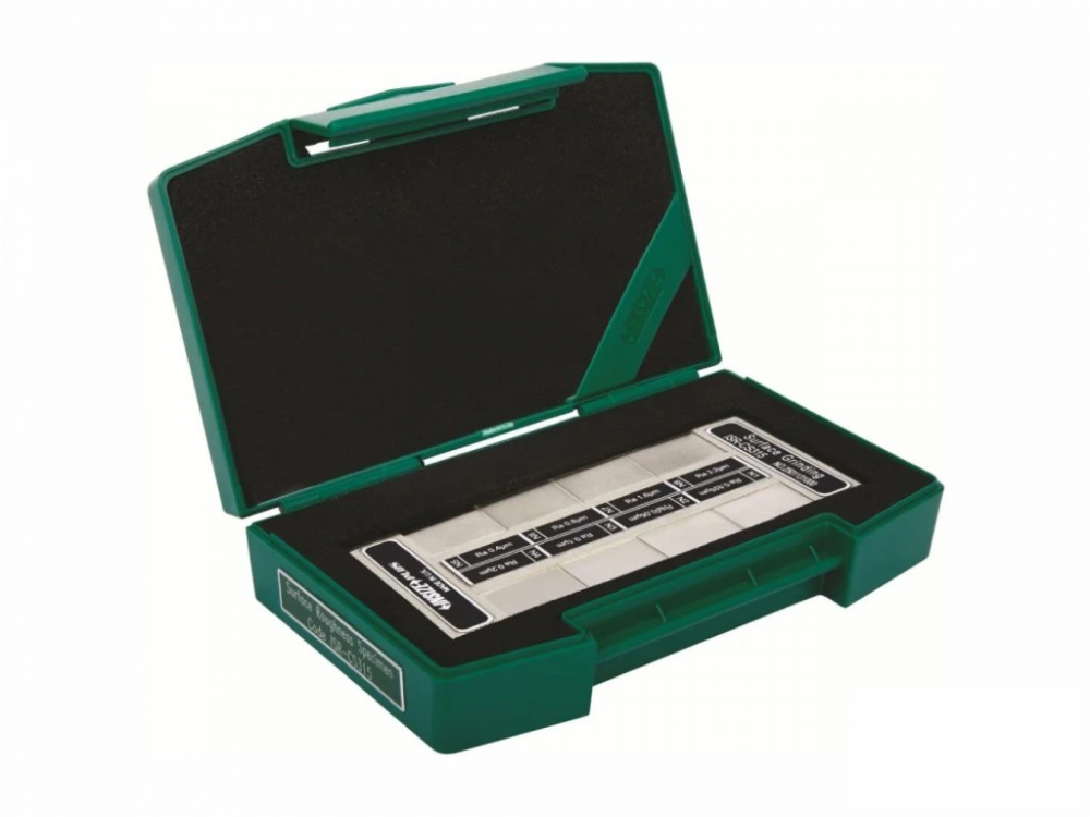 Etalon rugozitate INSIZE pentru turnare, set 7 piese, Ra 0.8–50 µm, Rz 3.2–225 µm, nichel pur [1]