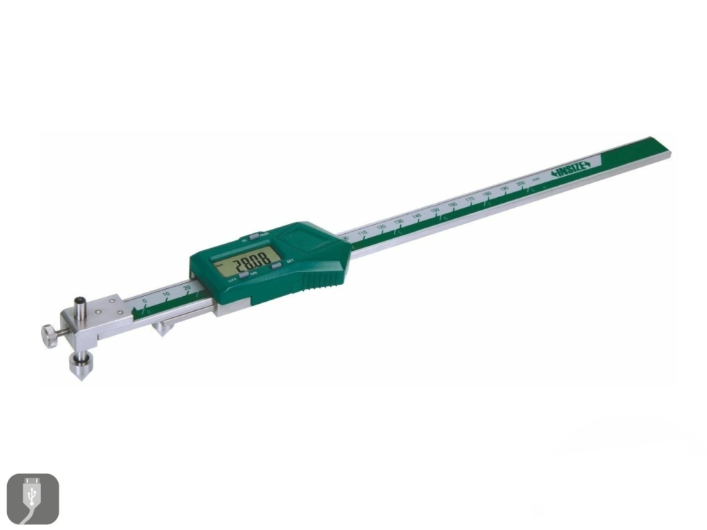 Subler digital cu palpatoare conice INSIZE 10-200mm, rezolutie 0.01mm, pentru distante intre centrele orificiilor [1]