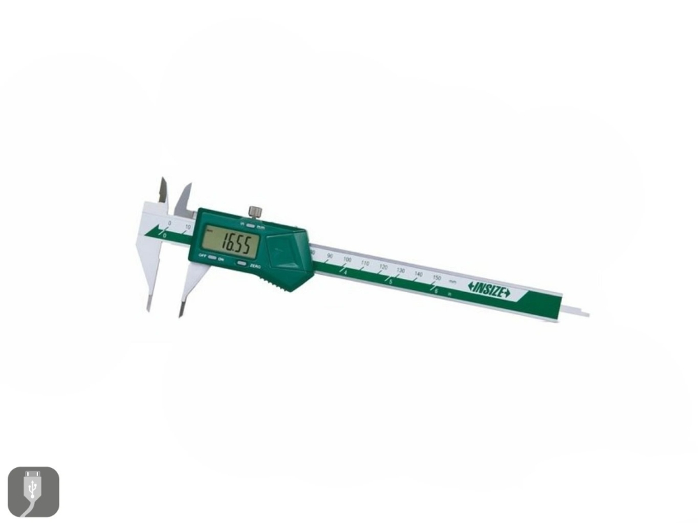 Subler digital cu varfuri inguste tip lama INSIZE 150mm, rezolutie 0.01mm, precizie +/-0.03mm [1]