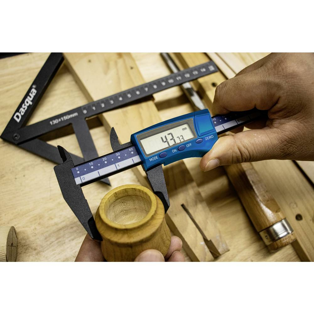 Subler digital Dasqua 150mm, rezolutie 0.01mm, precizie 0.05 mm, plastic ranforsat [5]