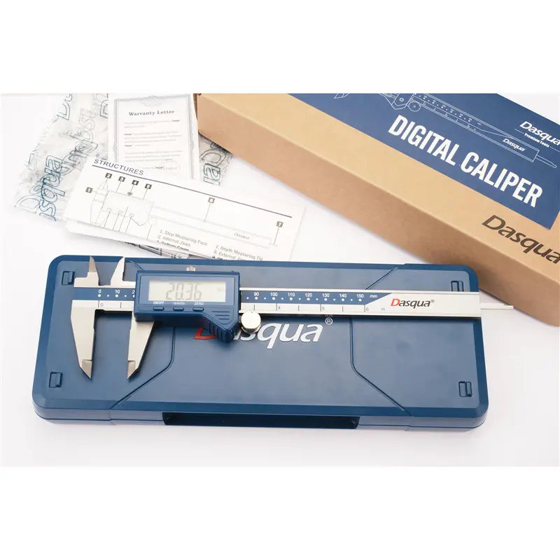 Subler digital Dasqua 150mm, precizie +/-0,02mm, falci 40mm, ecran mare [2]