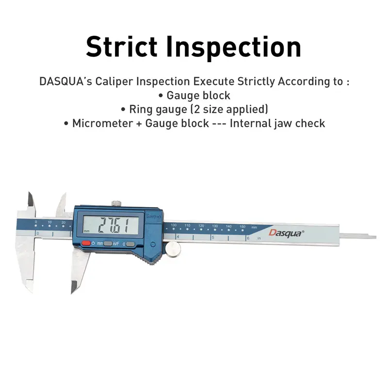 Subler digital Dasqua 200mm, precizie +/-0,03mm, falci 50mm, IP54 [4]