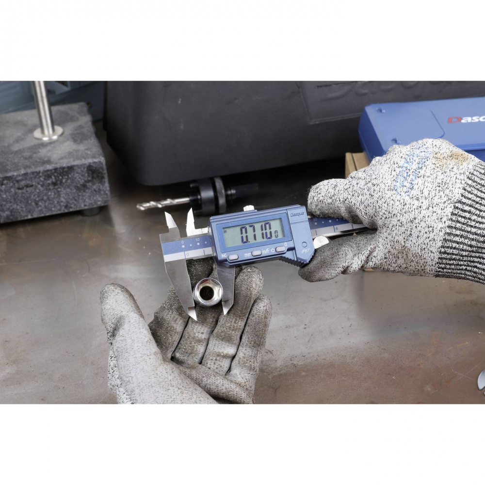 Subler digital Dasqua 200mm, rezolutie 0.01mm, IP67, inox [8]