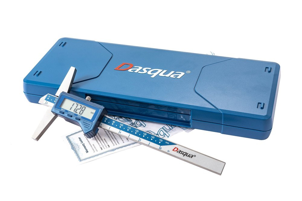 Subler digital de adancime Dasqua 200mm, baza 100mm, rezolutie 0,01mm, precizie +/-0,03mm [8]