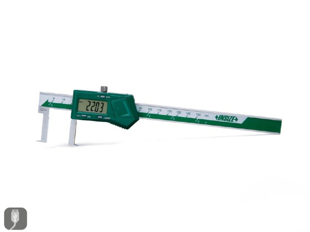 Subler digital pentru caneluri si orificii interioare INSIZE 150mm, rezolutie 0.01mm, precizie ±0.04mm [1]