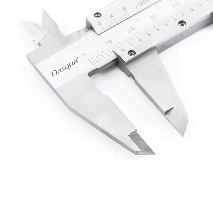 Subler mecanic Dasqua 200mm, cu reglaj fin, rezolutie 0,05mm, precizie +/−0,05mm [2]