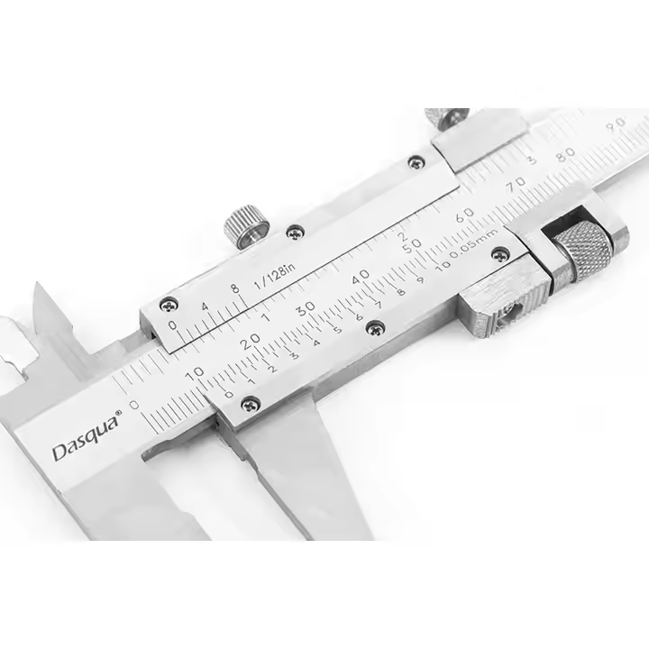 Subler mecanic Dasqua 200mm, cu reglaj fin, rezolutie 0,05mm, precizie +/−0,05mm [3]