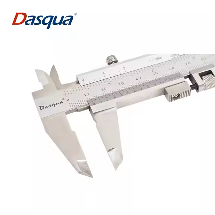 Subler mecanic Dasqua 200mm, rezolutie 0,05mm, reglaj fin, vernier monobloc [3]