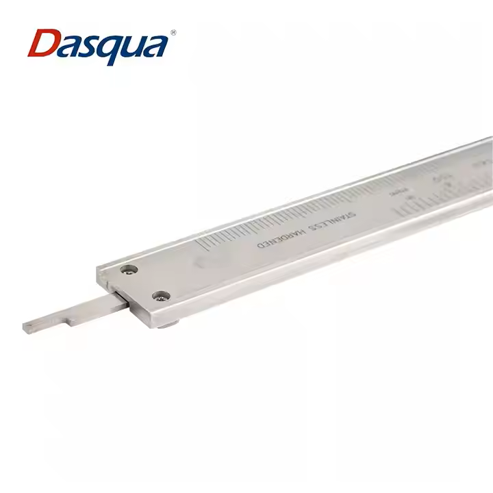 Subler mecanic Dasqua 200mm, rezolutie 0,05mm, reglaj fin, vernier monobloc [5]