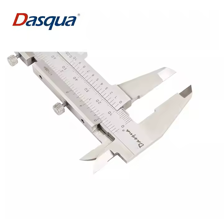 Subler mecanic Dasqua 200mm, rezolutie 0,05mm, reglaj fin, vernier monobloc [4]