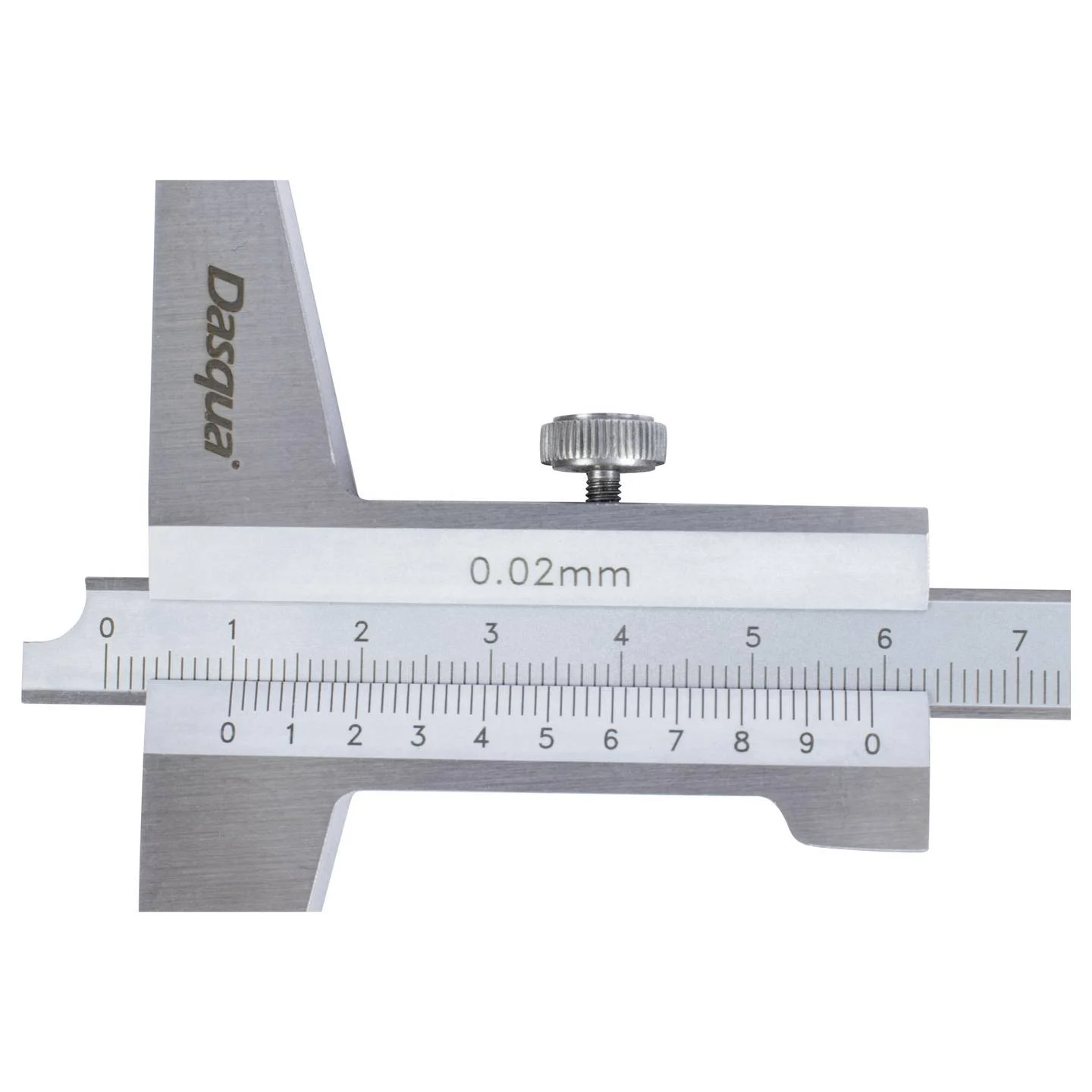 Subler mecanic de adancime Dasqua 0–200 mm, diviziune 0.02 mm, precizie +/-0.03 mm, monobloc [3]