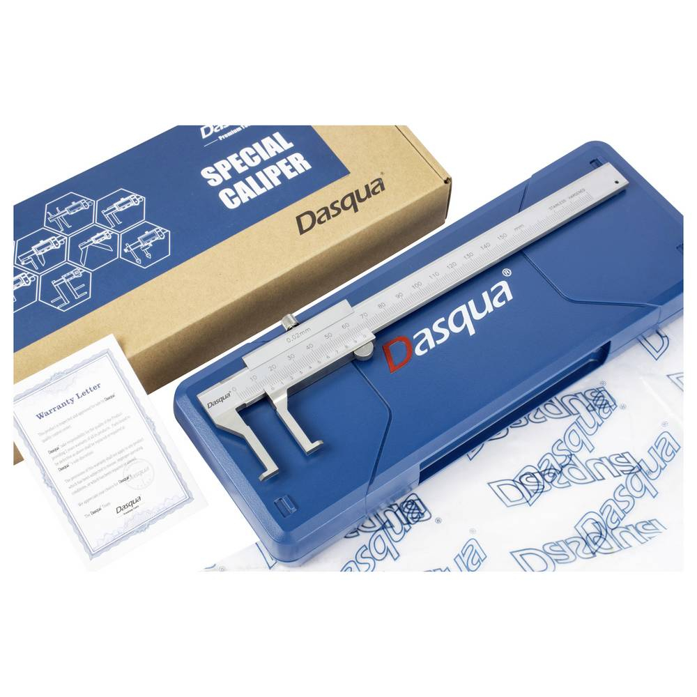 Subler mecanic de interior pentru caneluri 18–150 mm, 0.02 mm, precizie +/-0.04 mm, monobloc [4]