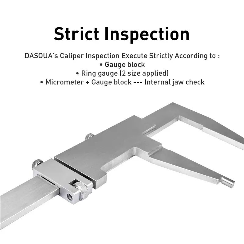 Subler mecanic Dasqua 500mm, rezolutie 0,02mm, falci 100mm, reglaj fin [11]