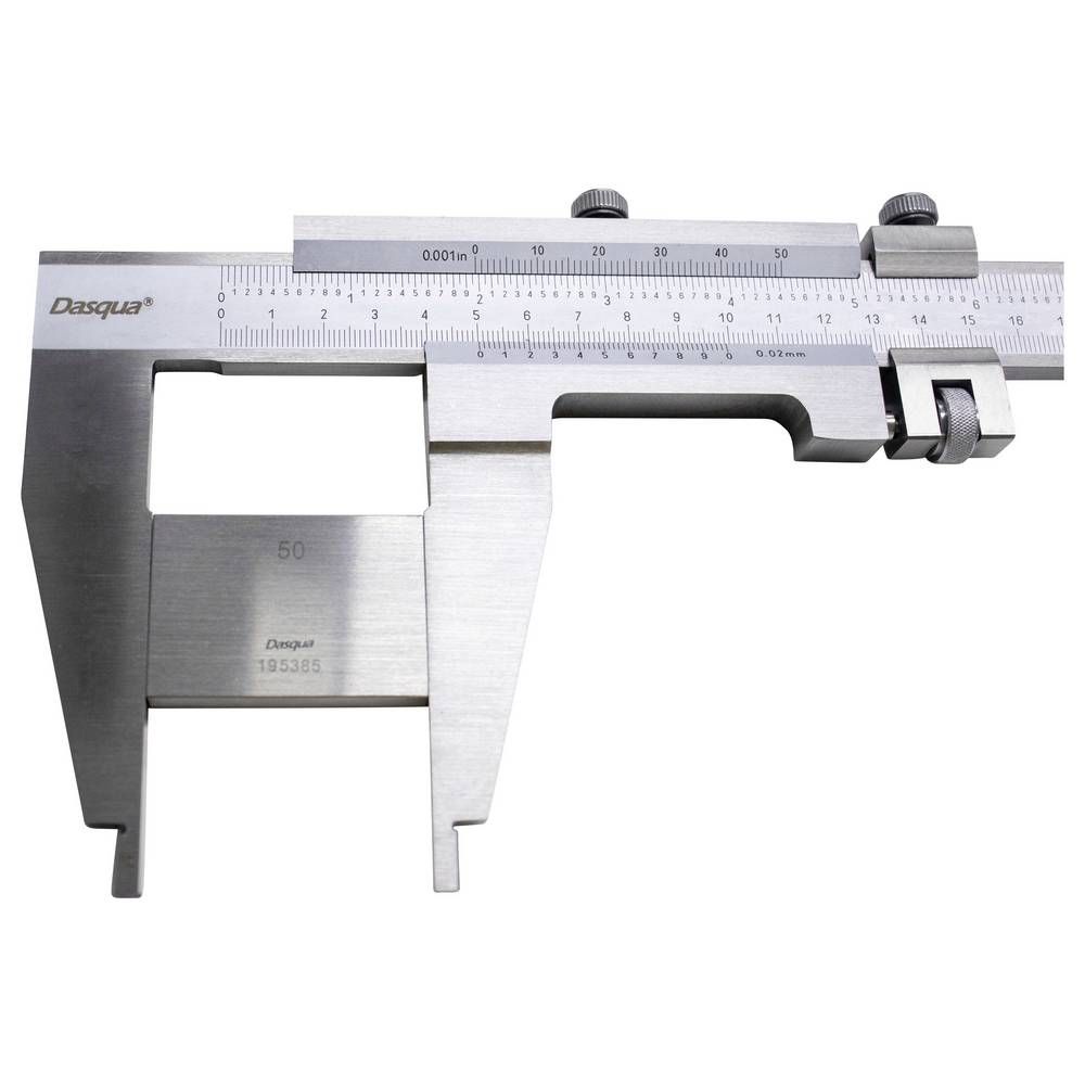 Subler mecanic Dasqua 1000mm, rezolutie 0,02mm, falci 125mm, reglaj fin [13]