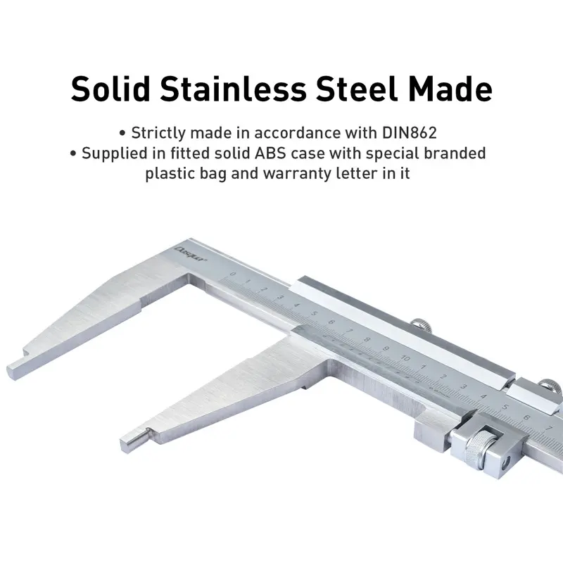 Subler mecanic Dasqua 500mm, rezolutie 0,02mm, falci 125mm, reglaj fin [12]