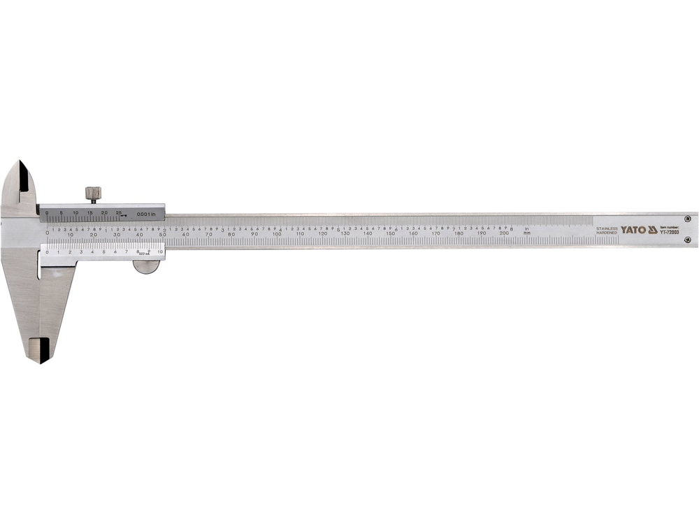 Subler mecanic profesional 200mm, rezolutie 0,02mm, precizie +/-0,03mm, tija de adancime [1]