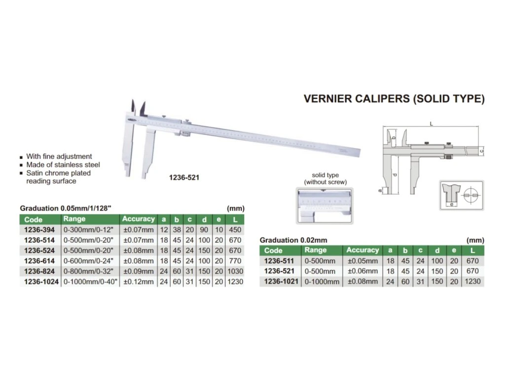 Subler mecanic INSIZE 300mm, falci inferioare 90mm, falci superioare 38mm [2]