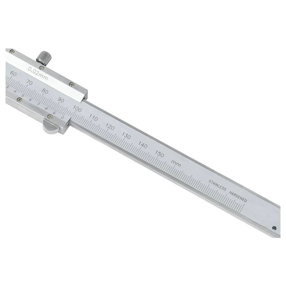 Subler mecanic interior Dasqua 9–150mm, rezolutie 0,02mm, falci duble pentru caneluri, inox [7]
