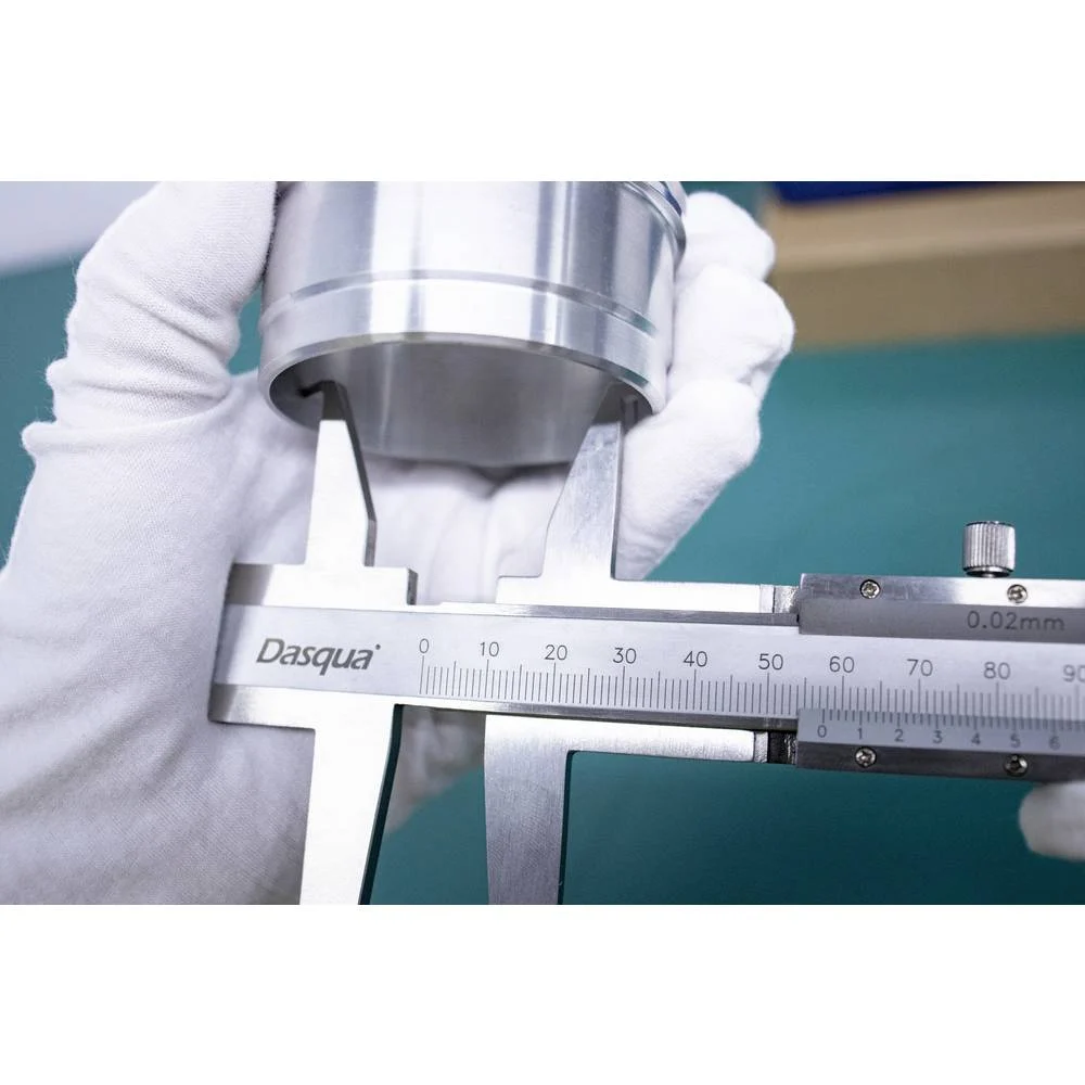 Subler mecanic interior Dasqua 9–150mm, rezolutie 0,02mm, falci duble pentru caneluri, inox [10]