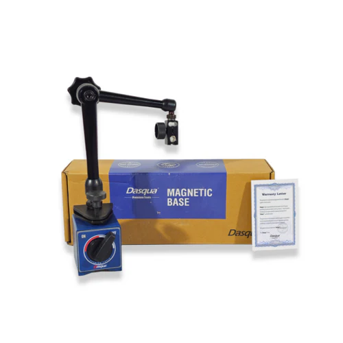 Suport magnetic ceas comparator Dasqua 80Kgf, mecanic universal, blocare centrala, baza V [3]