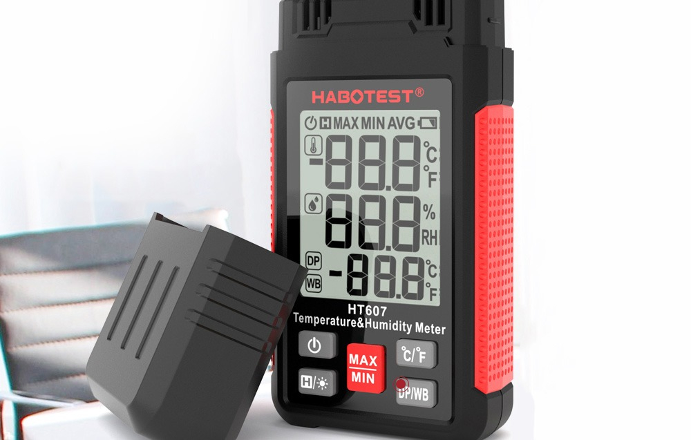 Termohigrometru digital Habotest HT607 Temperatura Umiditate Punct de Roua, cu Certificat Etalonare [2]
