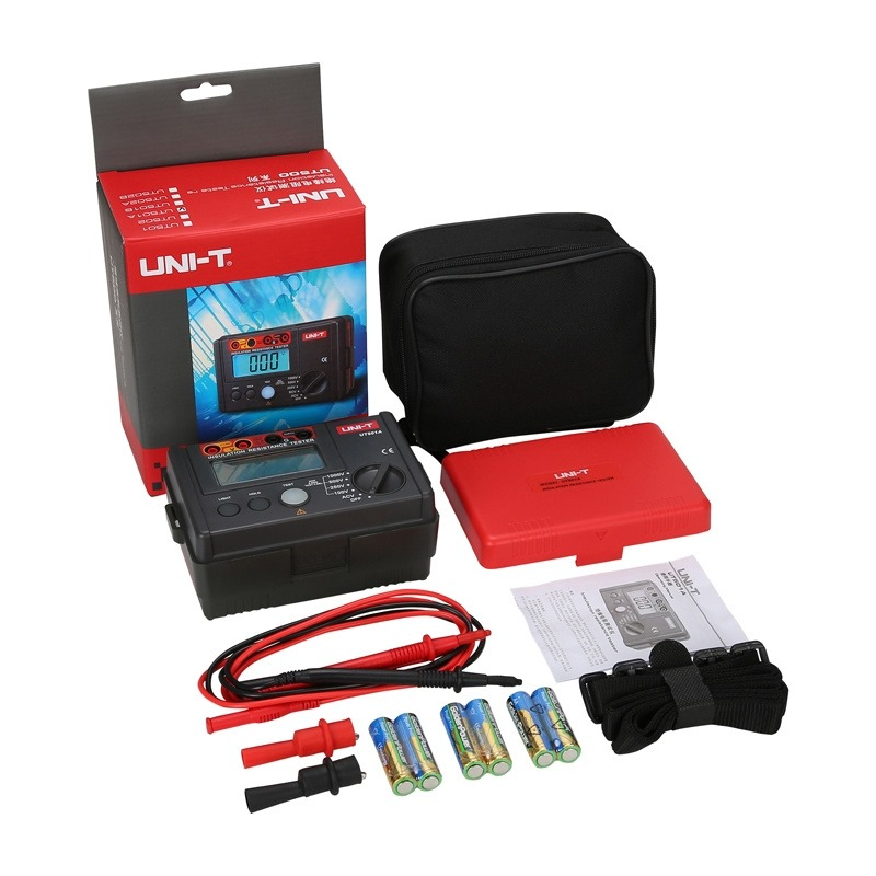 Tester rezistenta la izolatie Megohmetru UT501A UNI-T max 5.5 GΩ cu Certificat de Etalonare ISO 9001 inclus [7]