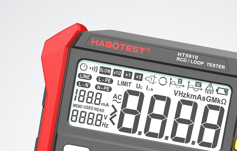 Tester rezistenta RCD / bucla HT5910 HABOTEST cu Certificat de Etalonare ISO9001 inclus [2]
