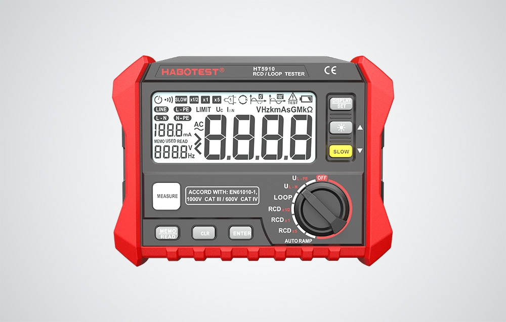 Tester rezistenta RCD / bucla HT5910 HABOTEST cu Certificat de Etalonare ISO9001 inclus [3]