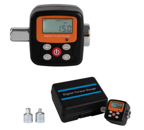 Scule si consumabile industriale - Adaptor cuplu digital dinamometric Beslands 10.2 - 200 Nm cu adaptoare 1/4" si 3/8"