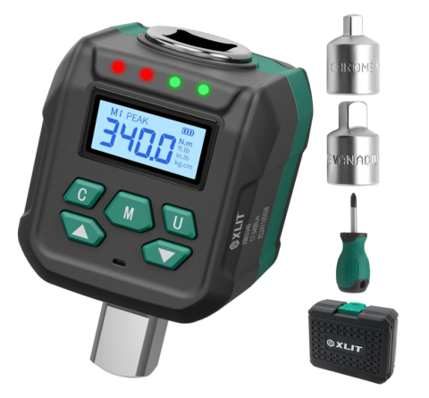 Scule si consumabile industriale - Adaptor digital de cuplu dinamometric XLIT 1/2 inch 17-340 Nm cu adaptoare 1/4" si 3/8"
