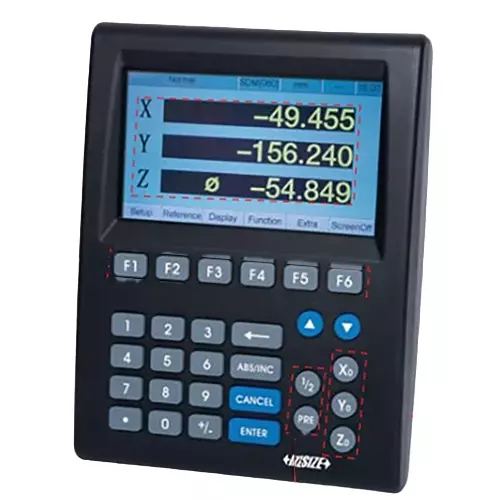 Afisaj digital de cote 3 axe ISL-LCD7 INSIZE, cu ecran 7.57 inch, compatibil rigle digitale ISL