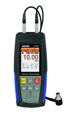 Durometre, rugozimetre, grosimetre - Aparat ultrasonic ACCUD ST100A de masurat grosime perete, interval 1,2-225mm, rezolutie 0,01mm