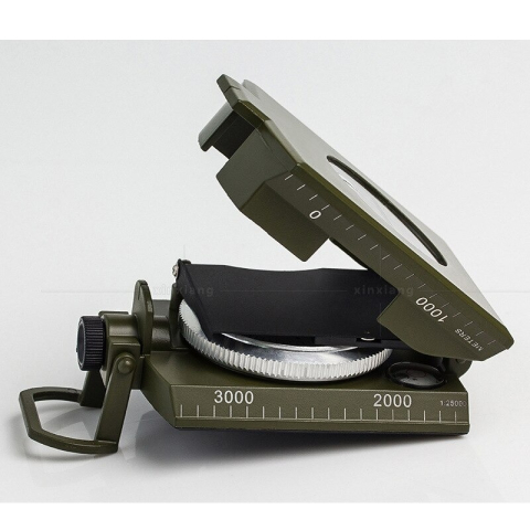 Busola metalica multifunctionala cu inclinometru, cadran luminescent, scala 1:25000 [3]