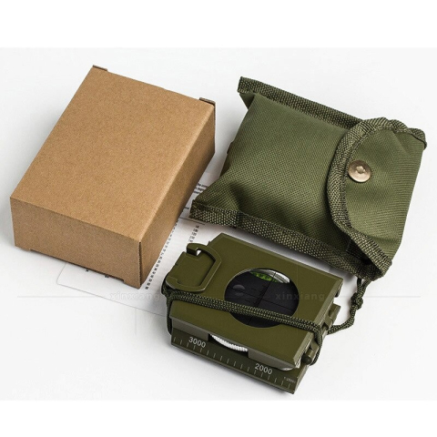 Busola metalica multifunctionala cu inclinometru, cadran luminescent, scala 1:25000 [4]