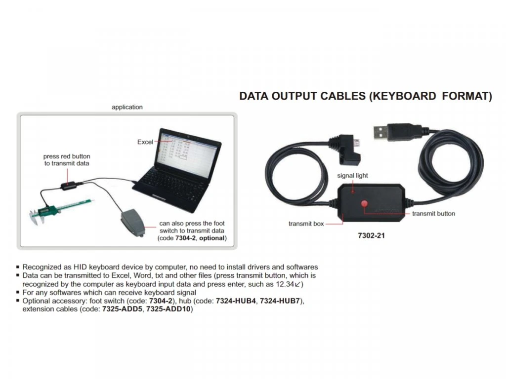 Cablu USB de transfer date INSIZE pentru sublere digitale [1]