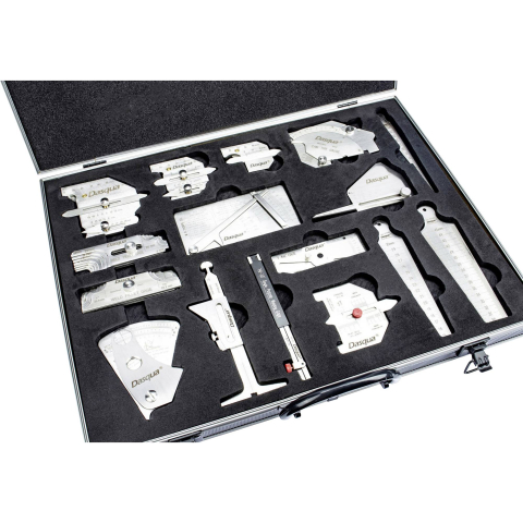 Calibre sudura - Set 16 calibre de sudura Dasqua multifunctionale, otel inoxidabil
