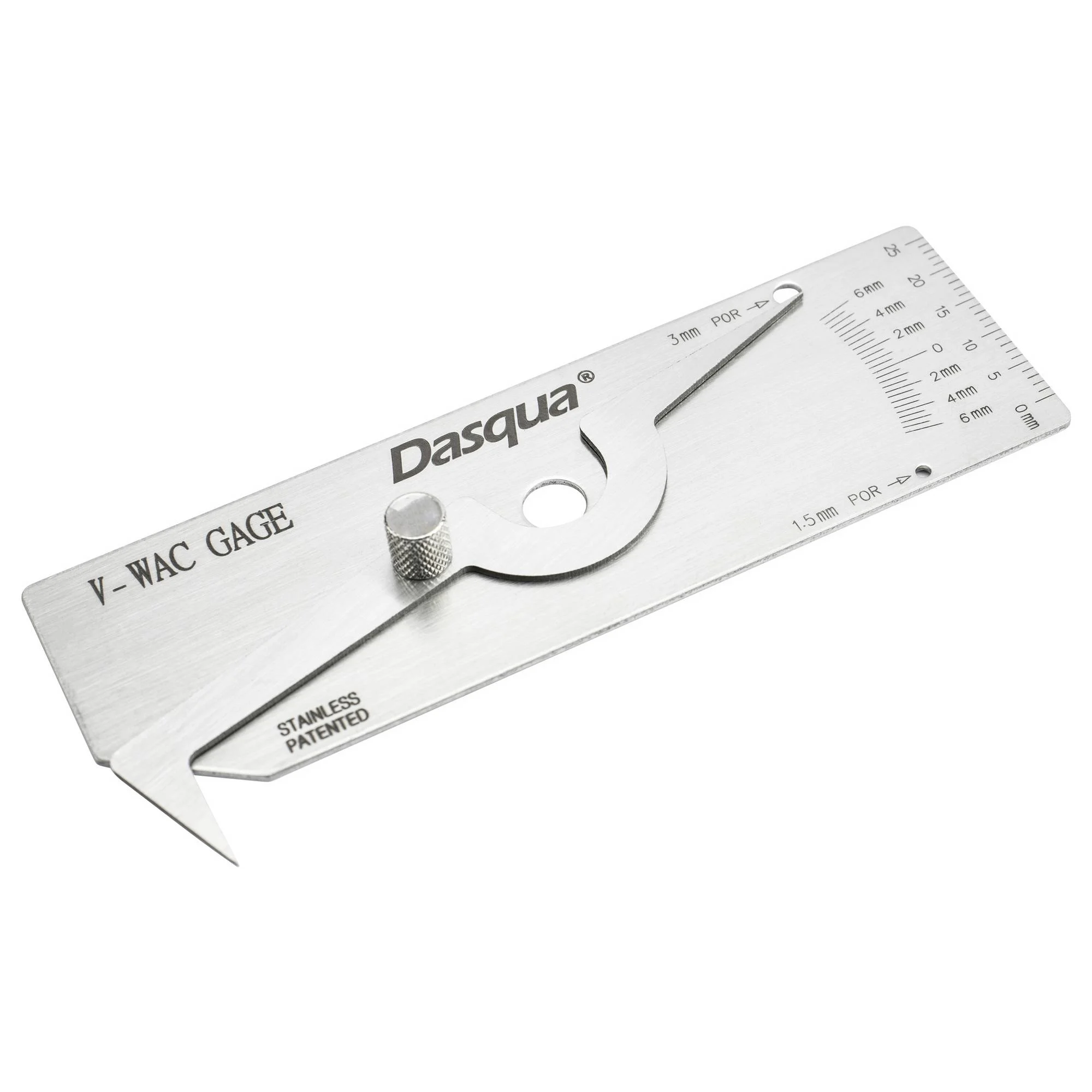 Calibre sudura - Calibru de sudura Dasqua 1005-0070, otel inoxidabil, cu blocare indicator