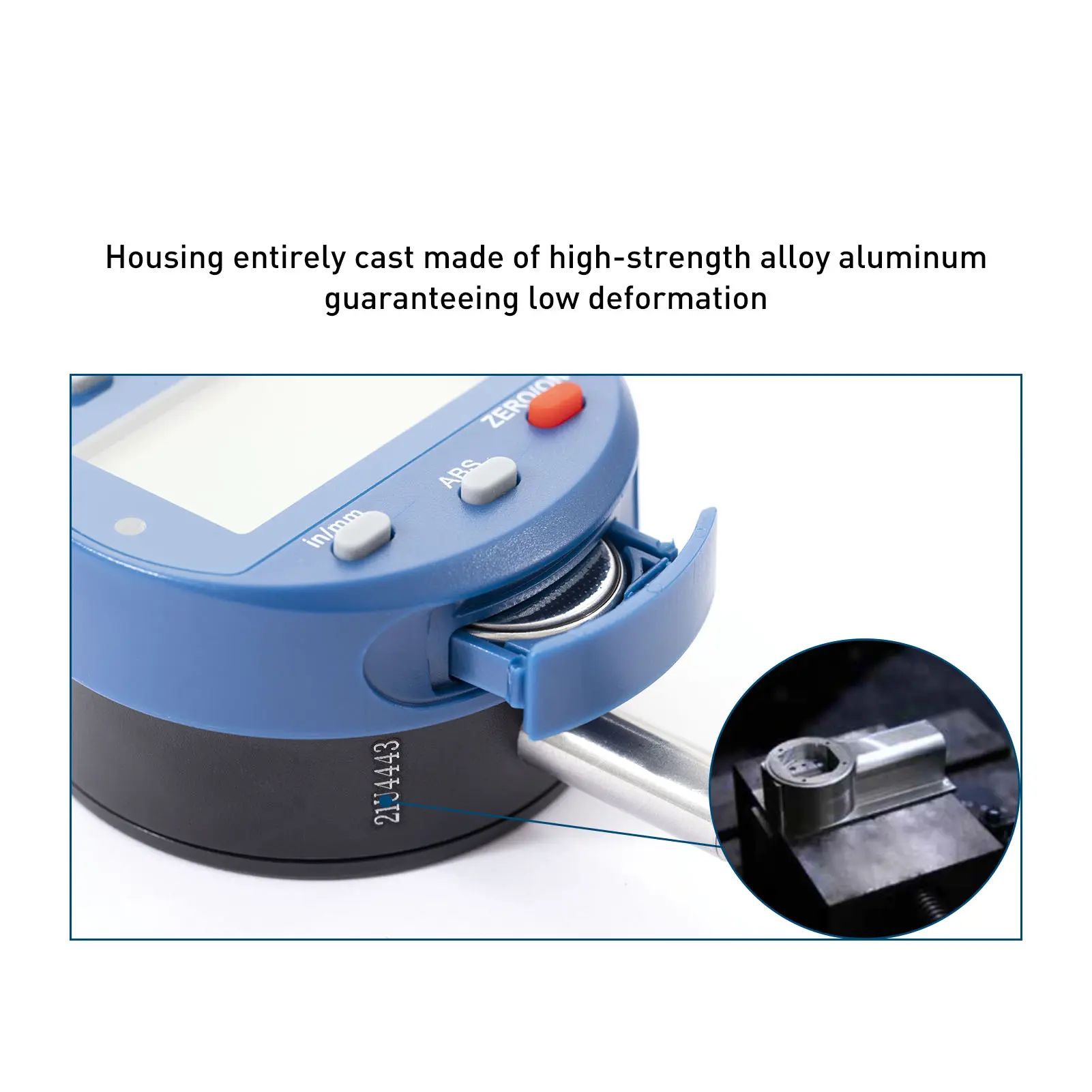 Ceas comparator digital Dasqua 0-50,8mm, rezolutie 0,01mm, functii ABS, TOL, RAN [3]