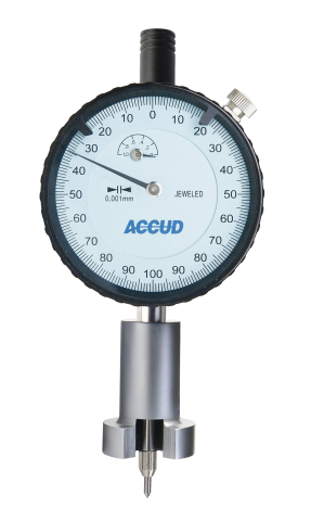 Durometre, rugozimetre, grosimetre - Ceas comparator mecanic ACCUD 489-001-01 de profil pentru suprafete, 0-1mm, rezolutie 0,001mm