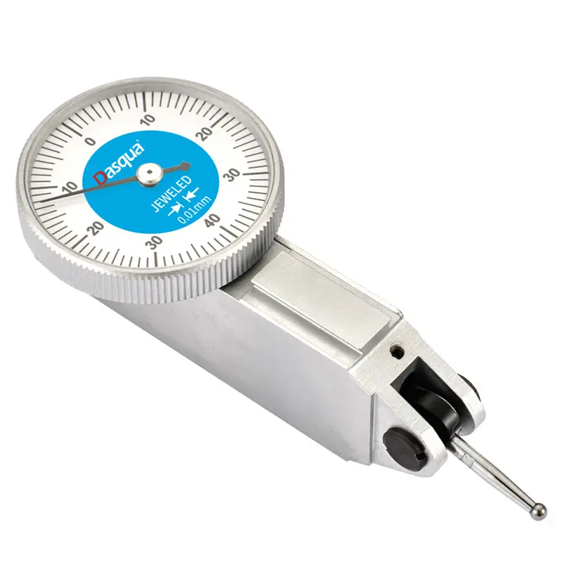 Ceasuri comparatoare cu levier - Ceas comparator mecanic cu levier Dasqua 0-8mm, gradatie 0,01mm, cadran 37,5mm, orizontal