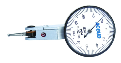 Ceasuri comparatoare - Ceas comparator mecanic pupitast orizontal ACCUD 0-0.2mm, rezolutie 0.002mm, cadran 30mm, corp amagnetic